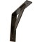 Ekena Millwork Traditional Steel Bracket, Antiqued Brass 2"W x 10"D x 10"H BKTM02X10X10TRABS - alternate 1